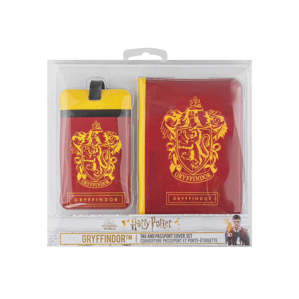 Harry Potter Kofferanhänger & Reisepass-Halter Set Gryffindor - Versand: 5-7 Tage nach Bestellung