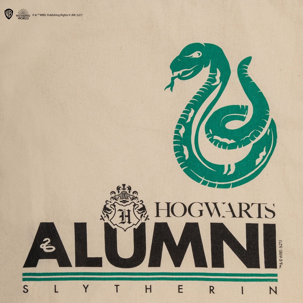 Harry Potter Tragetasche Alumni Slytherin - Versand: 5-7 Tage nach Bestellung