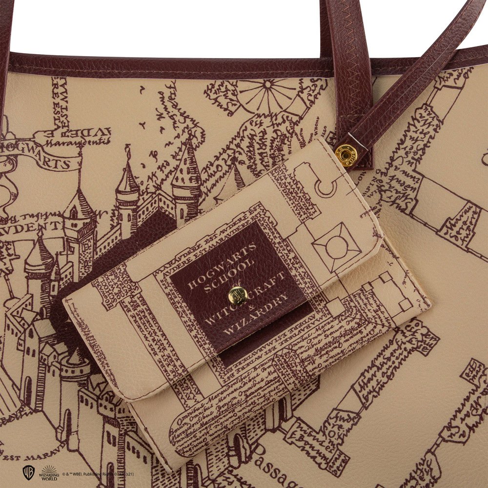 Harry Potter Tragetasche & Geldbeutel Marauder's Map - Preorder - ETA: 15.09.2025