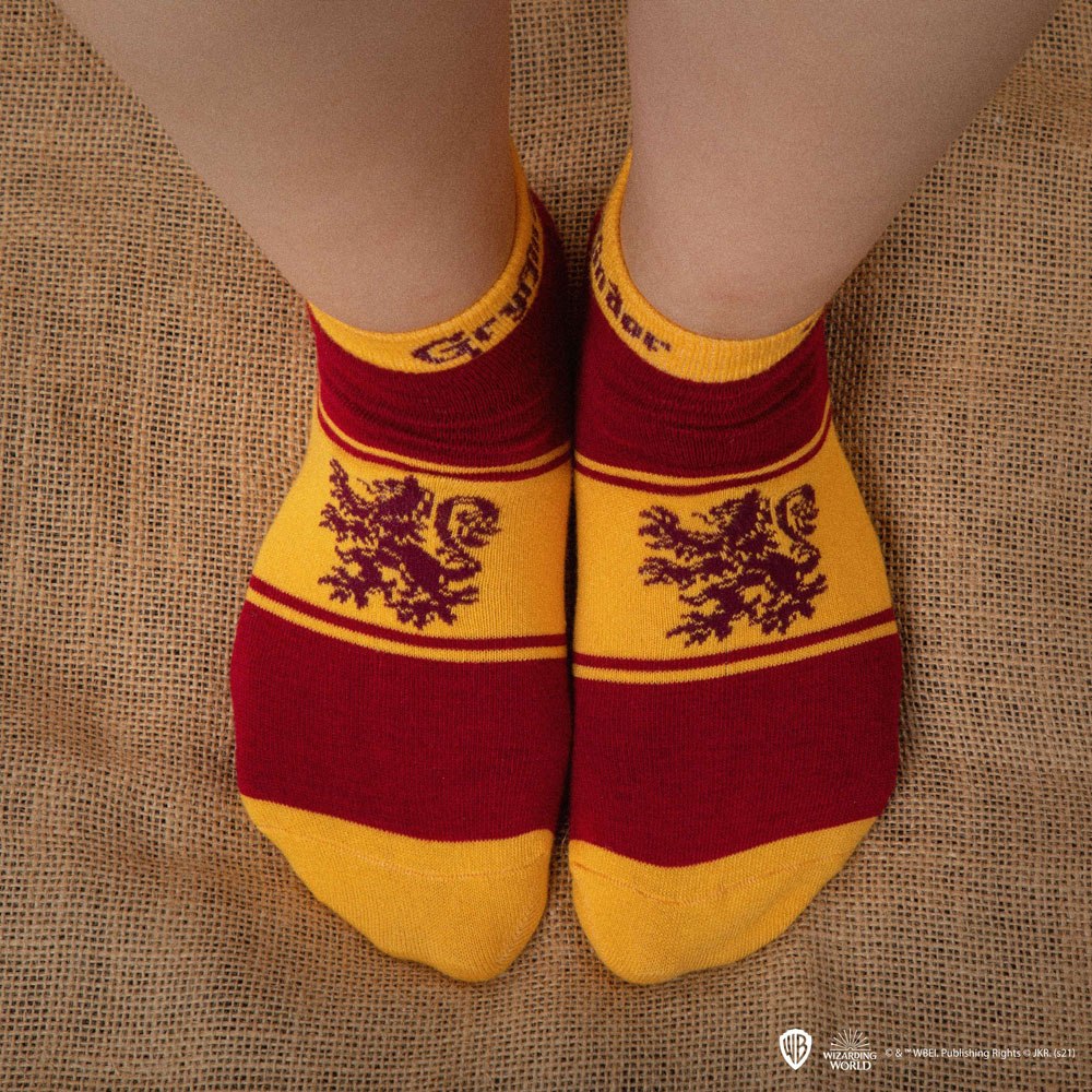 Harry Potter Knöchelsocken 3er-Pack Gryffindor - Versand: 5-7 Tage nach Bestellung