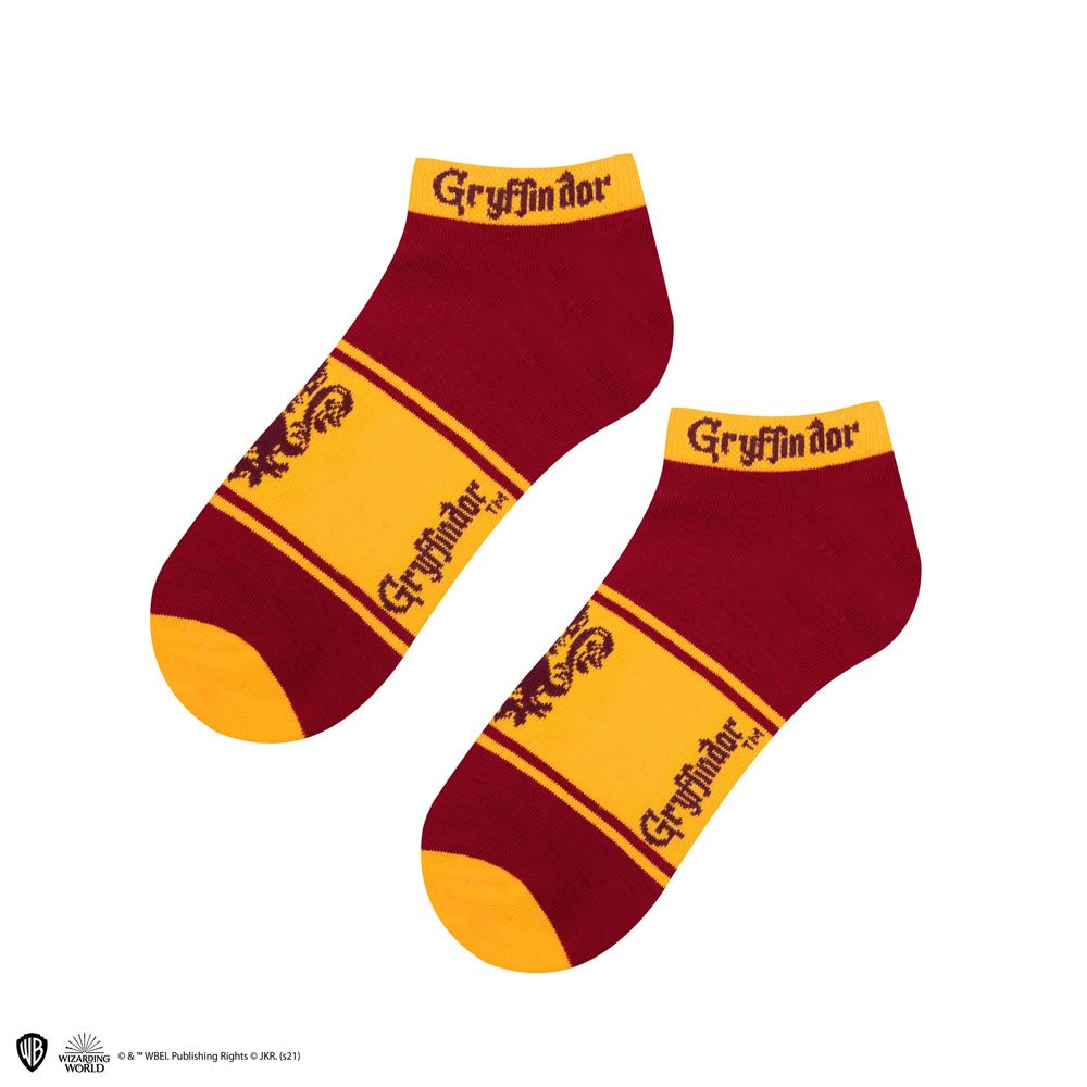 Harry Potter Knöchelsocken 3er-Pack Gryffindor - Versand: 5-7 Tage nach Bestellung