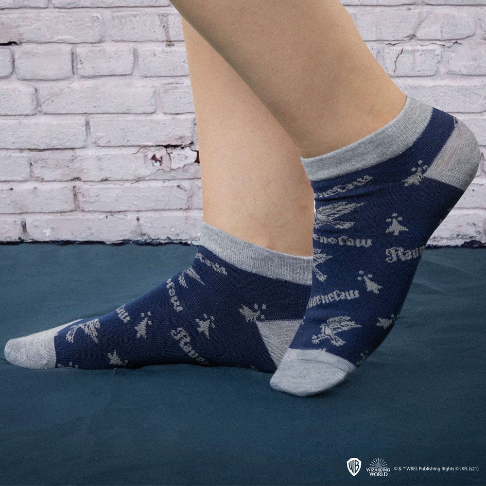 Harry Potter Knöchelsocken 3er-Pack Ravenclaw - Versand: 5-7 Tage nach Bestellung