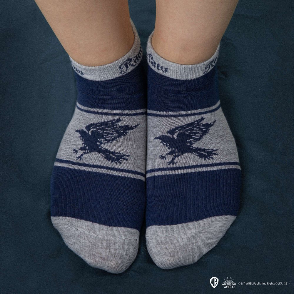 Harry Potter Knöchelsocken 3er-Pack Ravenclaw - Versand: 5-7 Tage nach Bestellung