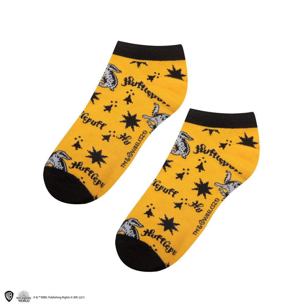 Harry Potter Knöchelsocken 3er-Pack Hufflepuff - Versand: 5-7 Tage nach Bestellung