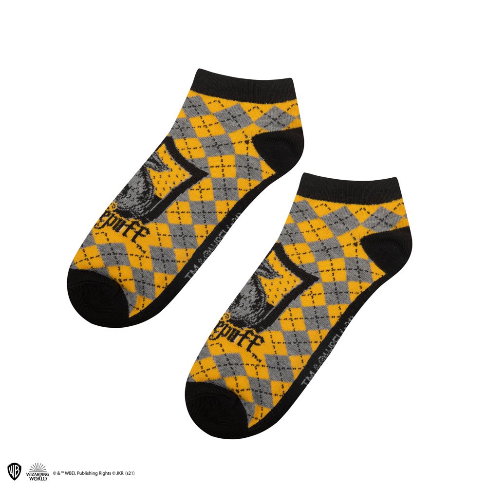 Harry Potter Knöchelsocken 3er-Pack Hufflepuff - Versand: 5-7 Tage nach Bestellung