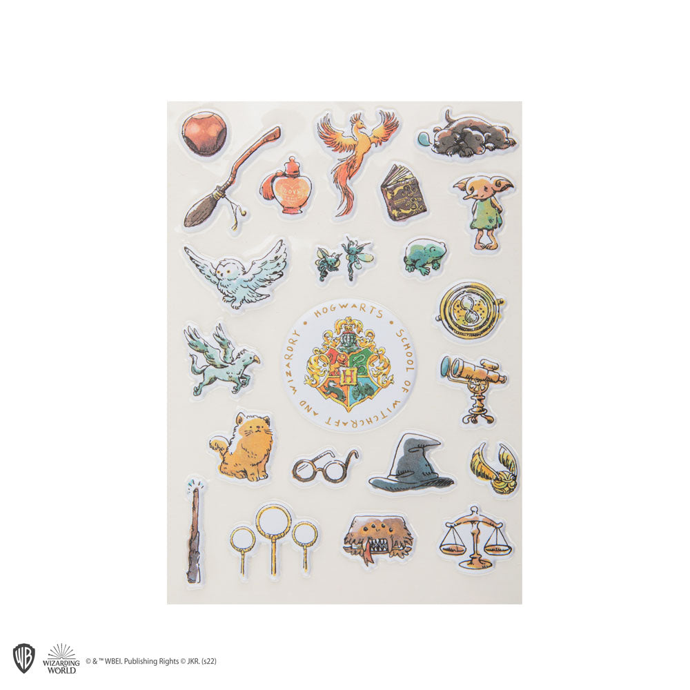 Harry Potter Puffy Sticker Hogwarts Essentials - Versand: 5-7 Tage nach Bestellung