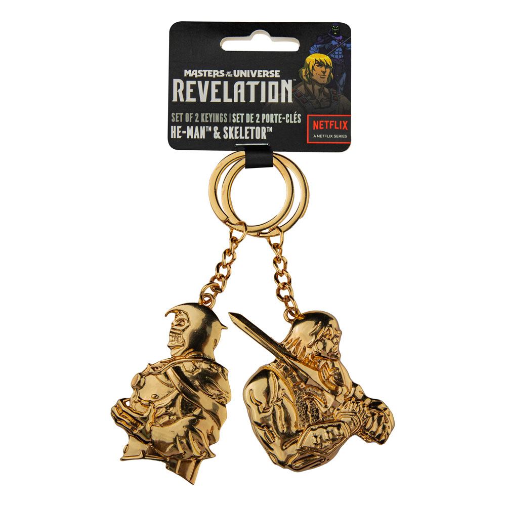 Masters of the Universe - Revelation: Metall Schlüsselanhänger 2er-Pack He Man & Skeletor - Preorder - ETA: 15.09.2025