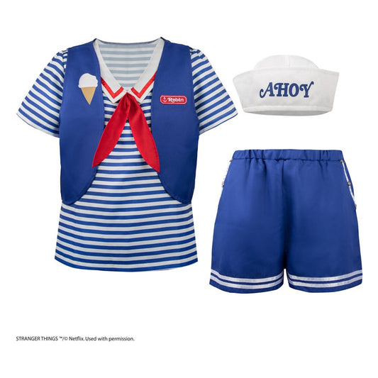 Stranger Things: Scoops Ahoy Robin Costume - Versand: 5-7 Tage nach Bestellung