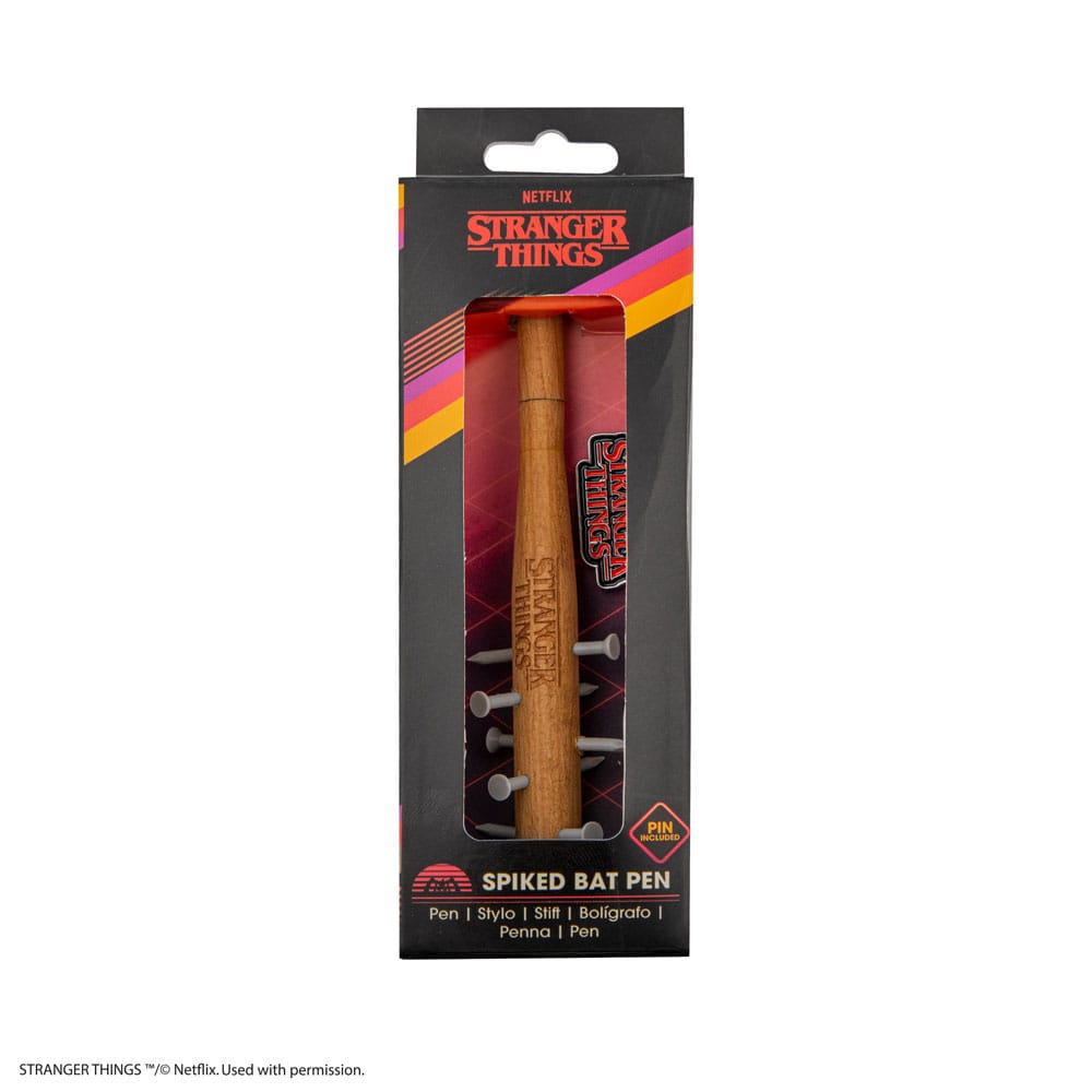 Stranger Things Stachelige Schlägerkugelschreiber & Stranger Things Anstecknadel - Preorder - ETA: 27.10.2025