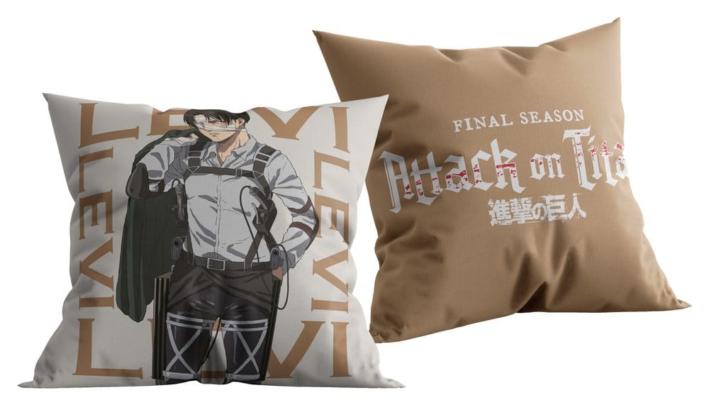 Attack on Titan (Final Season) Dekokissen Levi 40x40 cm - Preorder - ETA: 26.10.2026