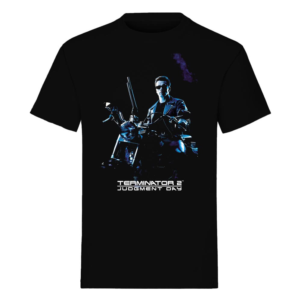 Terminator T-Shirt Bike Pose Schwarz Größe M - Versand: 7 Tage nach Bestellung