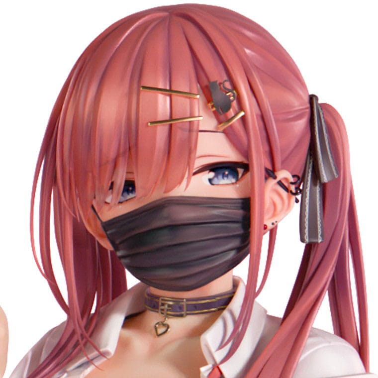 Original Character Statue 1/5 Red-Haired Gyaru-Chan Mask Ver. Illustration by Nanamakura 29 cm - Preorder - ETA: 25.08.2026