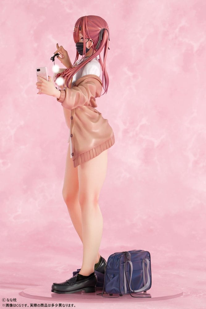 Original Character Statue 1/5 Red-Haired Gyaru-Chan Mask Ver. Illustration by Nanamakura 29 cm - Preorder - ETA: 25.08.2026