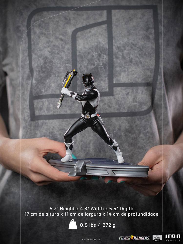 Power Rangers BDS Art Scale Statue 1/10 Black Ranger 17 cm - Versand: 5-7 Tage nach Bestellung