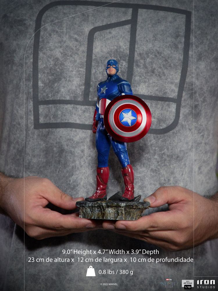 The Infinity Saga BDS Art Scale Statue 1/10 Captain America Battle of NY 23 cm - Versand: 5-7 Tage nach Bestellung