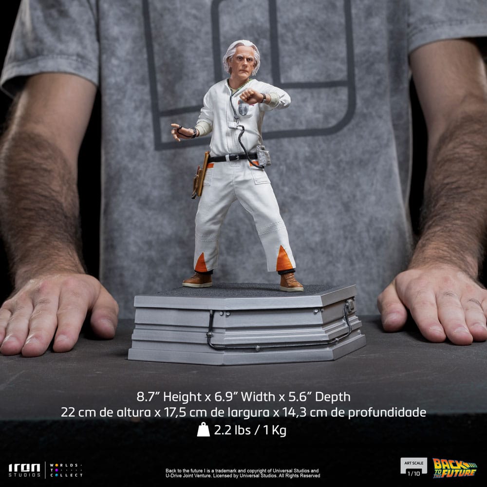 Zurück in die Zukunft Art Scale Statue 1/10 Doc Brown 22 cm - Versand: 5-7 Tage nach Bestellung