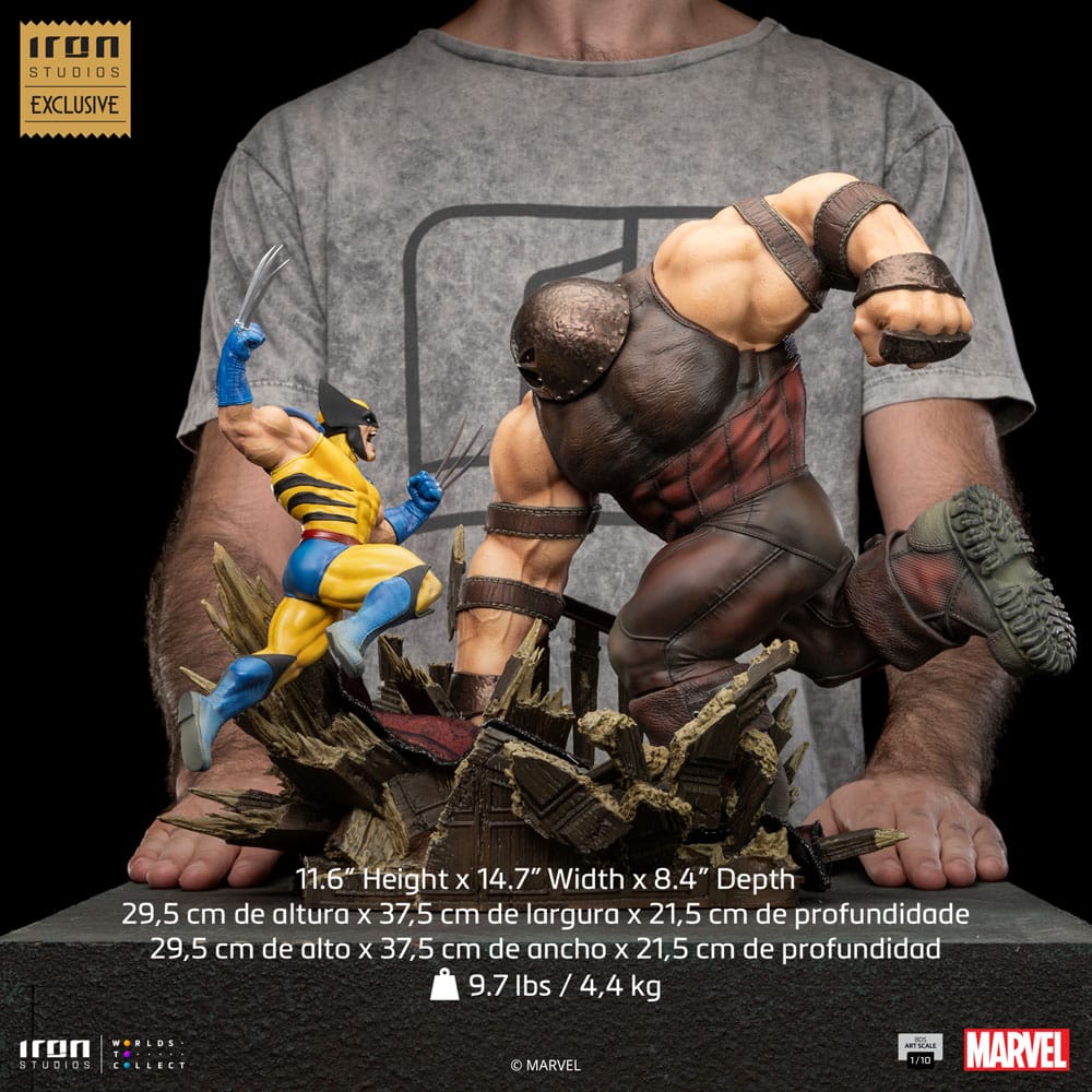 Marvel BDS Art Scale Statue 1/10 Wolverine vs Juggernaut heo EU Exclusive 30 cm - Versand: 5-7 Tage nach Bestellung