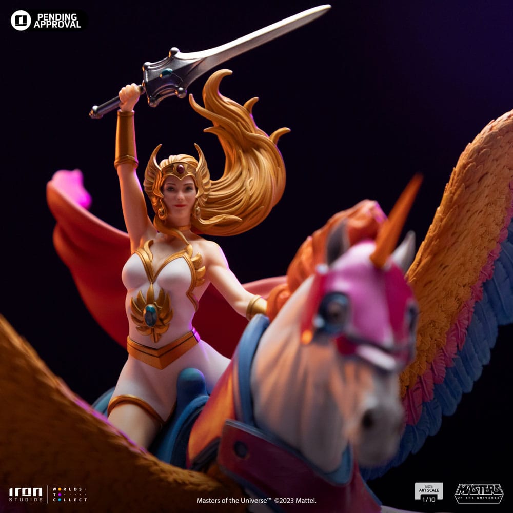 Masters of the Universe BDS Art Scale Statue 1/10 She-Ra and Swiftwind 42 cm - Versand: 5-7 Tage nach Bestellung