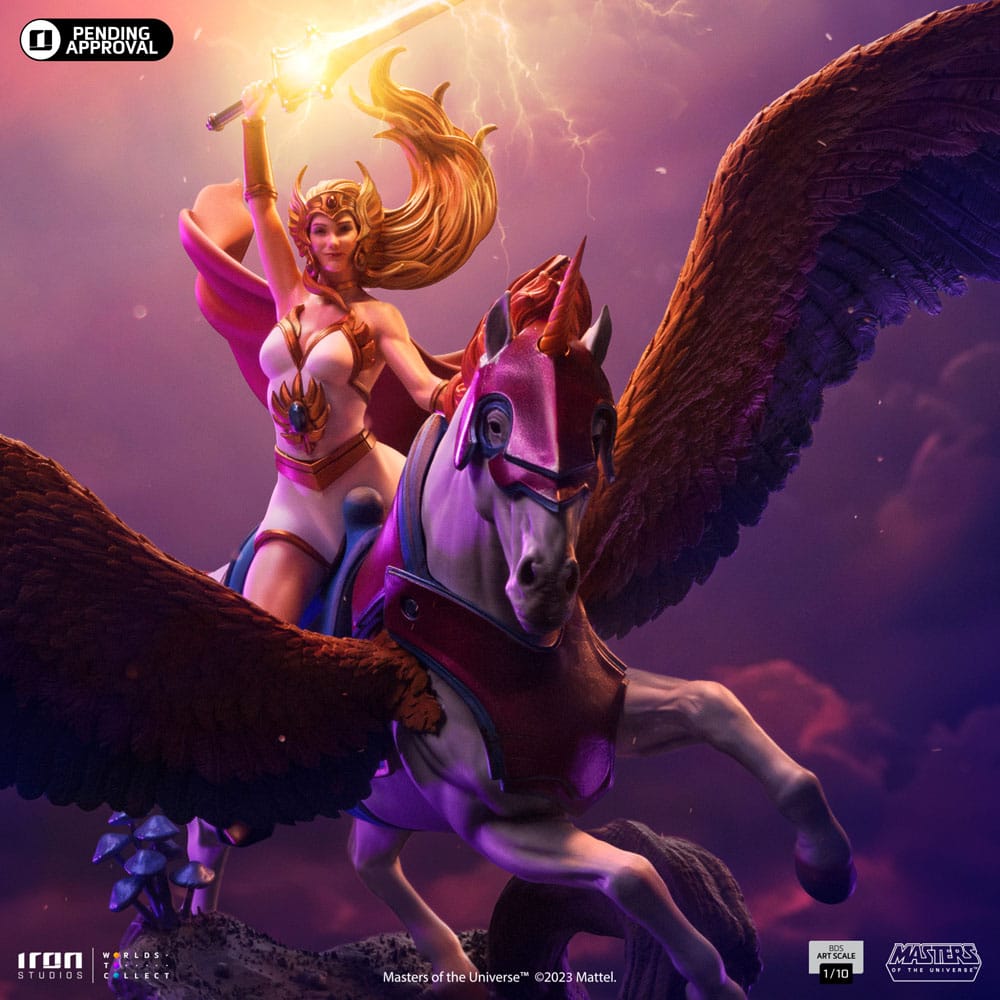 Masters of the Universe BDS Art Scale Statue 1/10 She-Ra and Swiftwind 42 cm - Versand: 5-7 Tage nach Bestellung