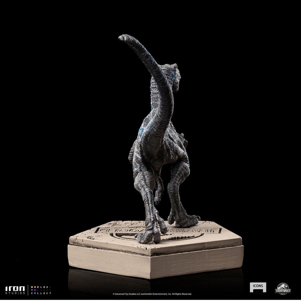Jurassic World Icons Statue Velociraptor Blue 9 cm - Versand: 5-7 Tage nach Bestellung