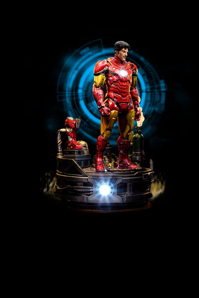 Marvel Deluxe Art Scale Statue 1/10 Iron Man Unleashed 23 cm - Versand: 5-7 Tage nach Bestellung