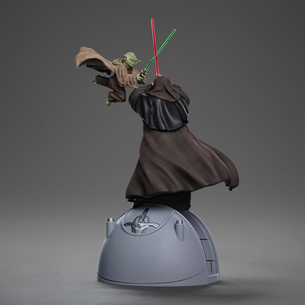 Star Wars Deluxe Art Scale Statue 1/10 Yoda vs Emperor Palpatine (CCXP Exclusive 2024) 31 cm - Versand: 5-7 Tage nach Bestellung