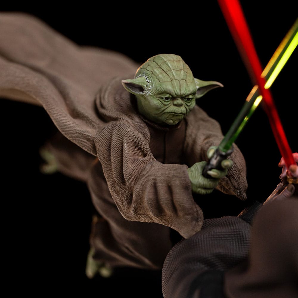 Star Wars Deluxe Art Scale Statue 1/10 Yoda vs Emperor Palpatine (CCXP Exclusive 2024) 31 cm - Versand: 5-7 Tage nach Bestellung