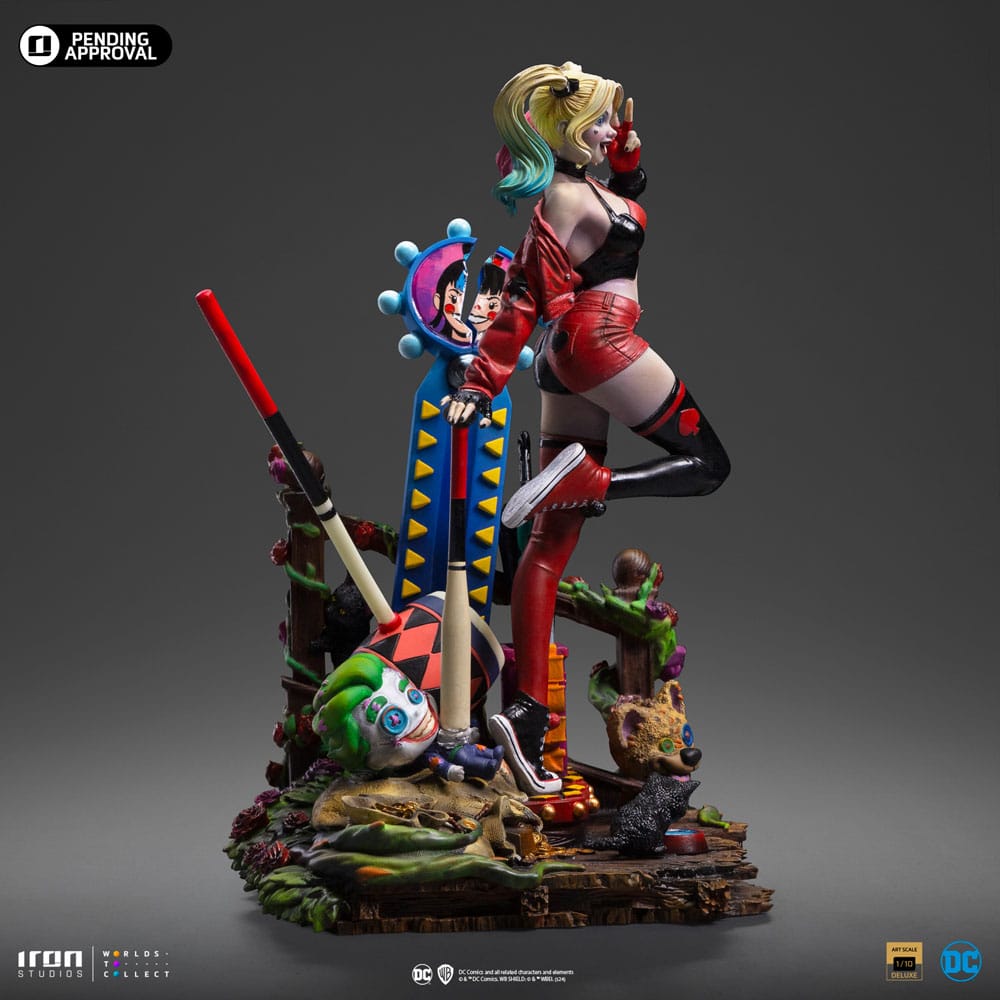 DC Comics Deluxe Art Scale Statue 1/10 Harley Quinn (Gotham City Sirens) 22 cm - Versand: 5-7 Tage nach Bestellung