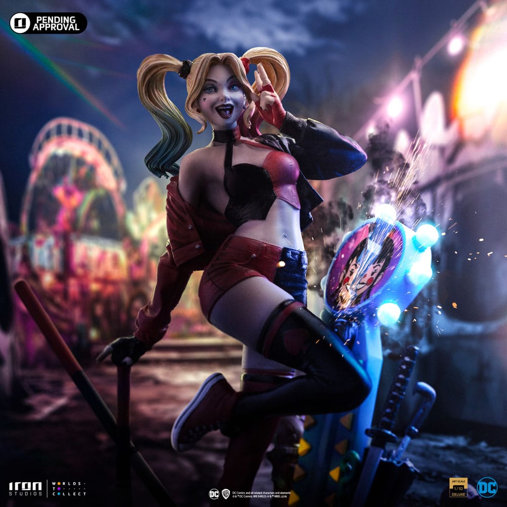 DC Comics Deluxe Art Scale Statue 1/10 Harley Quinn (Gotham City Sirens) 22 cm - Versand: 5-7 Tage nach Bestellung