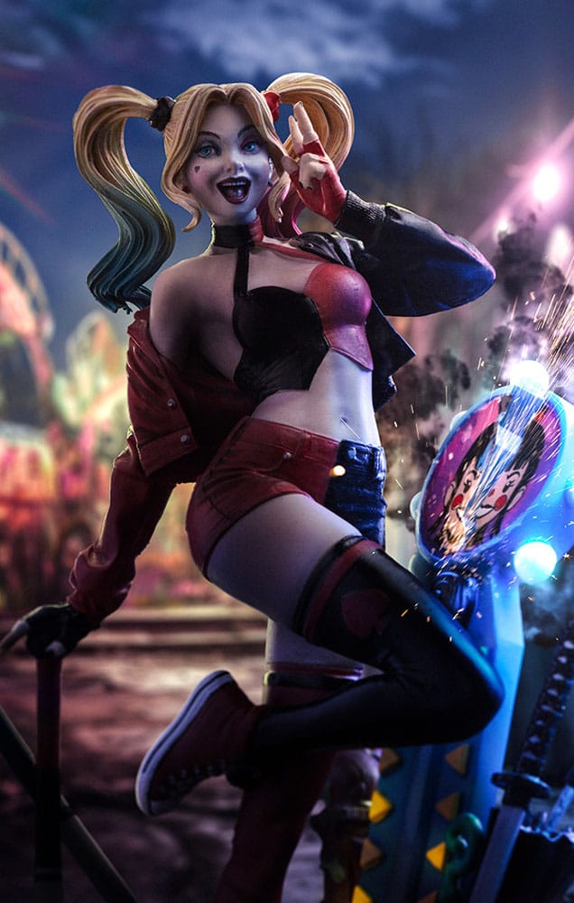 DC Comics Deluxe Art Scale Statue 1/10 Harley Quinn (Gotham City Sirens) 22 cm - Versand: 5-7 Tage nach Bestellung