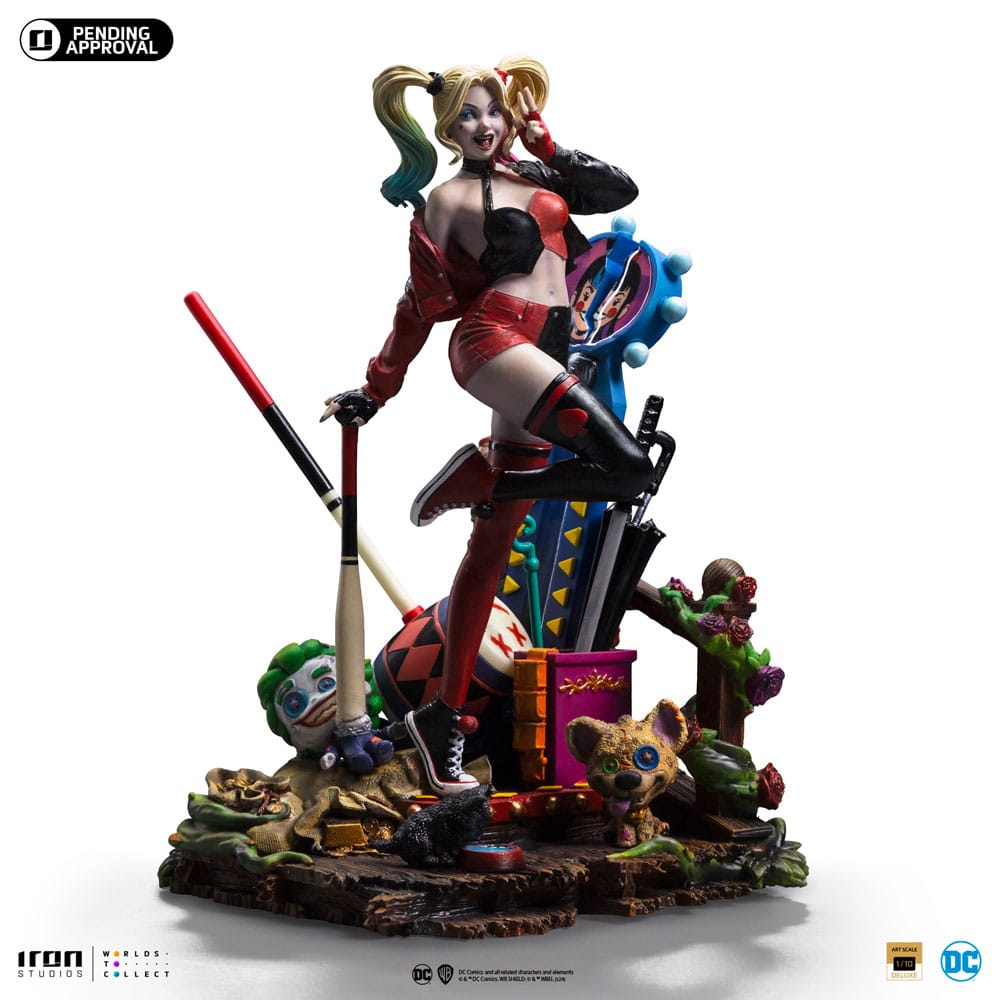 DC Comics Deluxe Art Scale Statue 1/10 Harley Quinn (Gotham City Sirens) 22 cm - Versand: 5-7 Tage nach Bestellung
