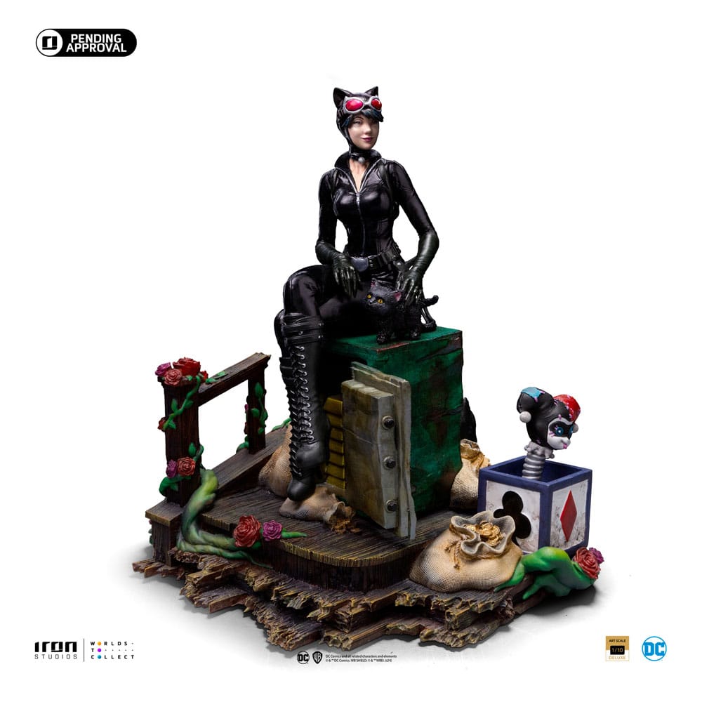 DC Comics Deluxe Art Scale Statue 1/10 Catwoman (Gotham City Sirens) 21 cm - Versand: 5-7 Tage nach Bestellung