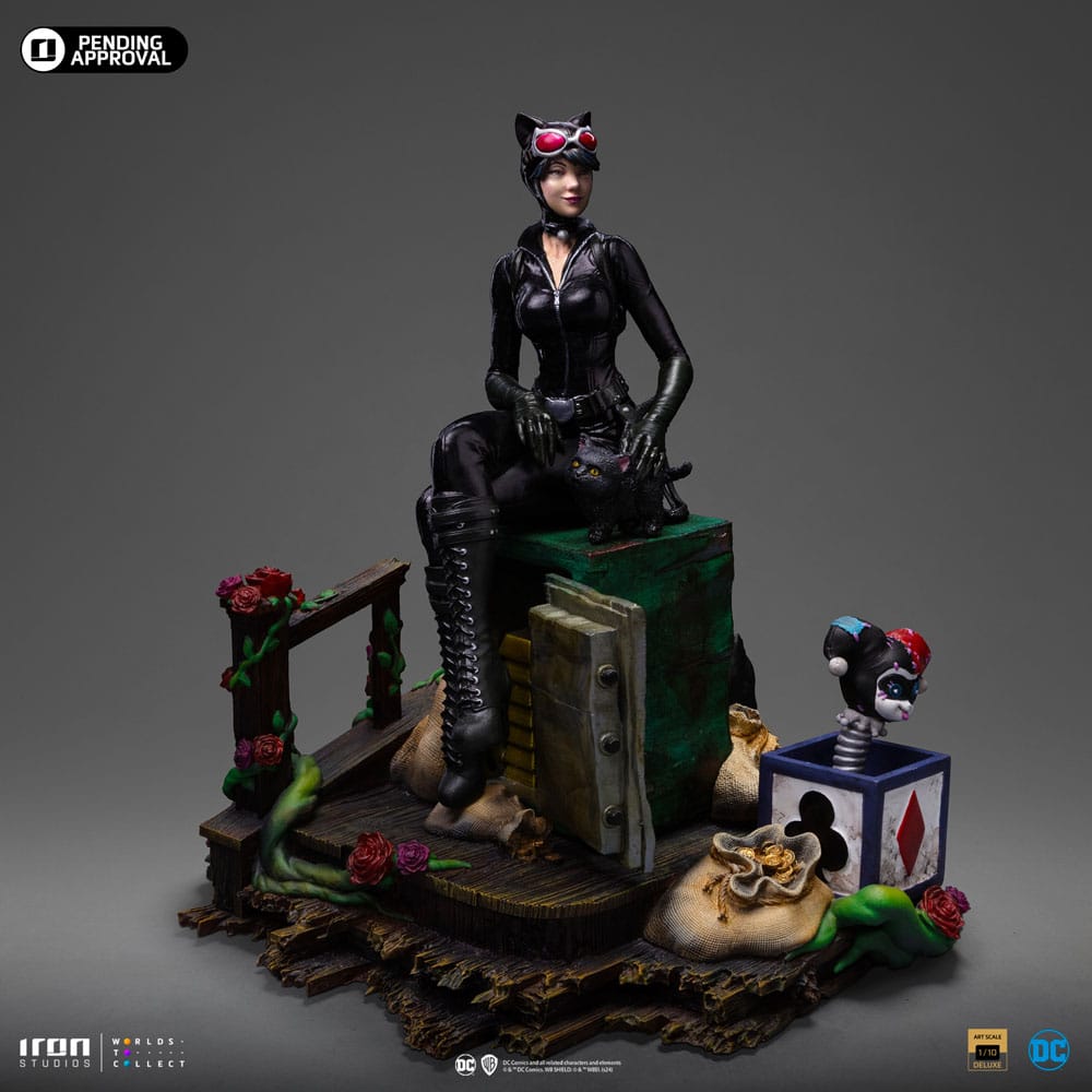 DC Comics Deluxe Art Scale Statue 1/10 Catwoman (Gotham City Sirens) 21 cm - Versand: 5-7 Tage nach Bestellung