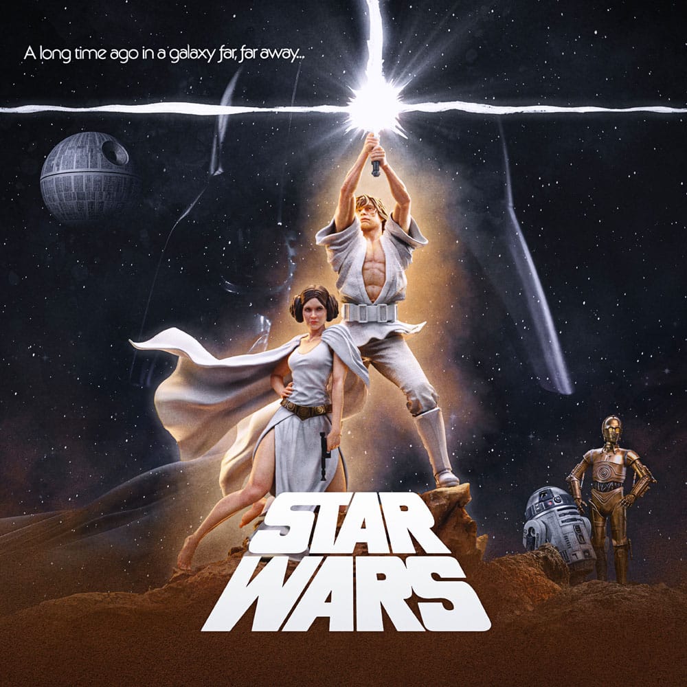 Star Wars Deluxe Art Scale Statue 1/10 Luke and Leia 41 cm - Preorder - ETA: 25.11.2025