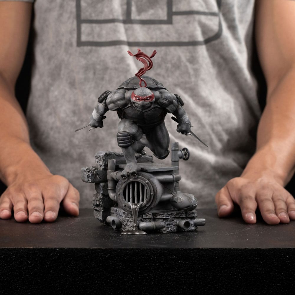 Teenage Mutant Ninja Turtles Art Scale Statue 1/10 Raphael Black and White Variant 26 cm heo exclusive - Preorder - ETA: 25.12.2025