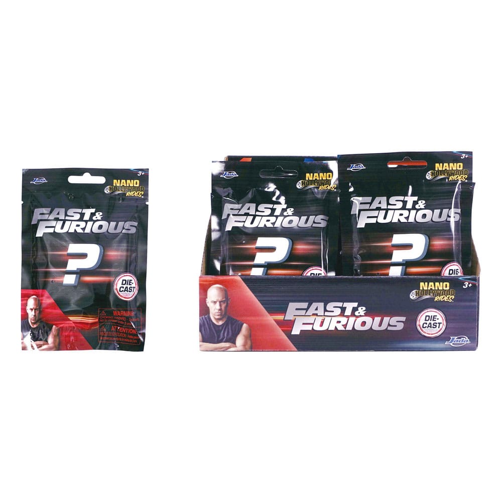 Fast & Furious Nano Hollywood Cars Diecast Miniautos Display (24) - Versand: 5-7 Tage nach Bestellung