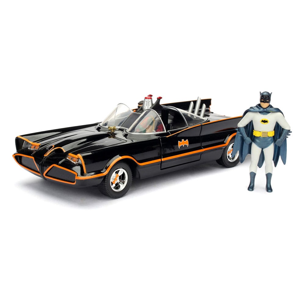 DC Comics Diecast Modell 1/24 Batman 1966 Classic Batmobile - Versand: 5-7 Tage nach Bestellung