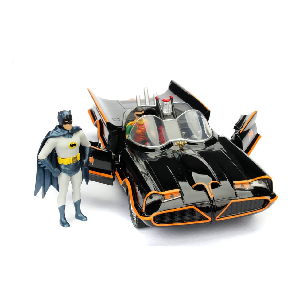 DC Comics Diecast Modell 1/24 Batman 1966 Classic Batmobile - Versand: 5-7 Tage nach Bestellung