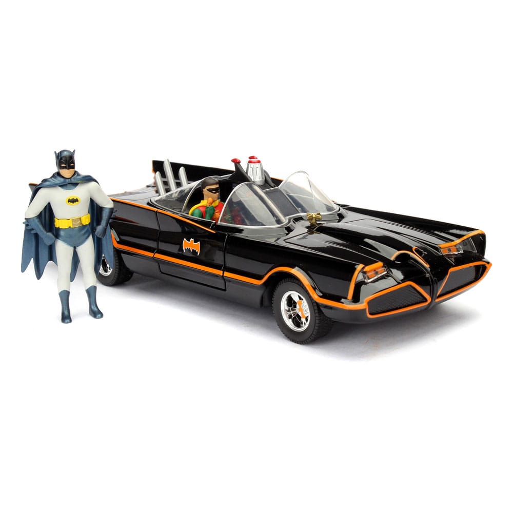 DC Comics Diecast Modell 1/24 Batman 1966 Classic Batmobile - Versand: 5-7 Tage nach Bestellung