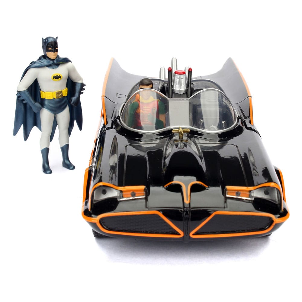 DC Comics Diecast Modell 1/24 Batman 1966 Classic Batmobile - Versand: 5-7 Tage nach Bestellung