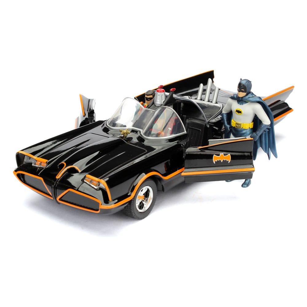 DC Comics Diecast Modell 1/24 Batman 1966 Classic Batmobile - Versand: 5-7 Tage nach Bestellung
