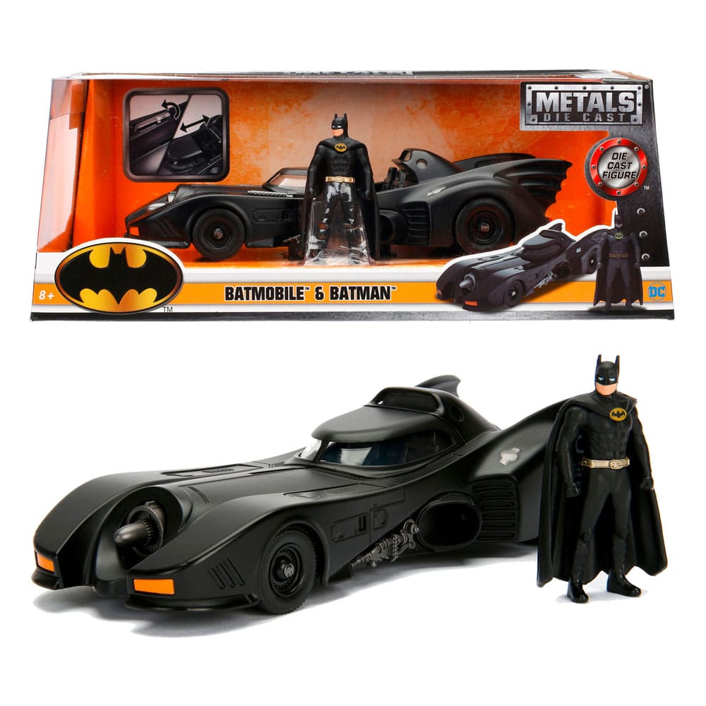 DC Comics Diecast Modell 1/24 Batman 1989 Batmobile - Versand: 5-7 Tage nach Bestellung