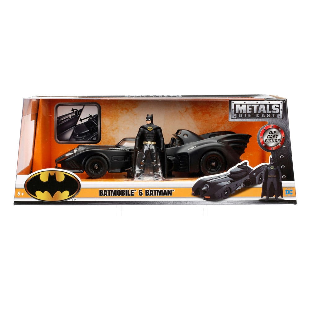 DC Comics Diecast Modell 1/24 Batman 1989 Batmobile - Versand: 5-7 Tage nach Bestellung