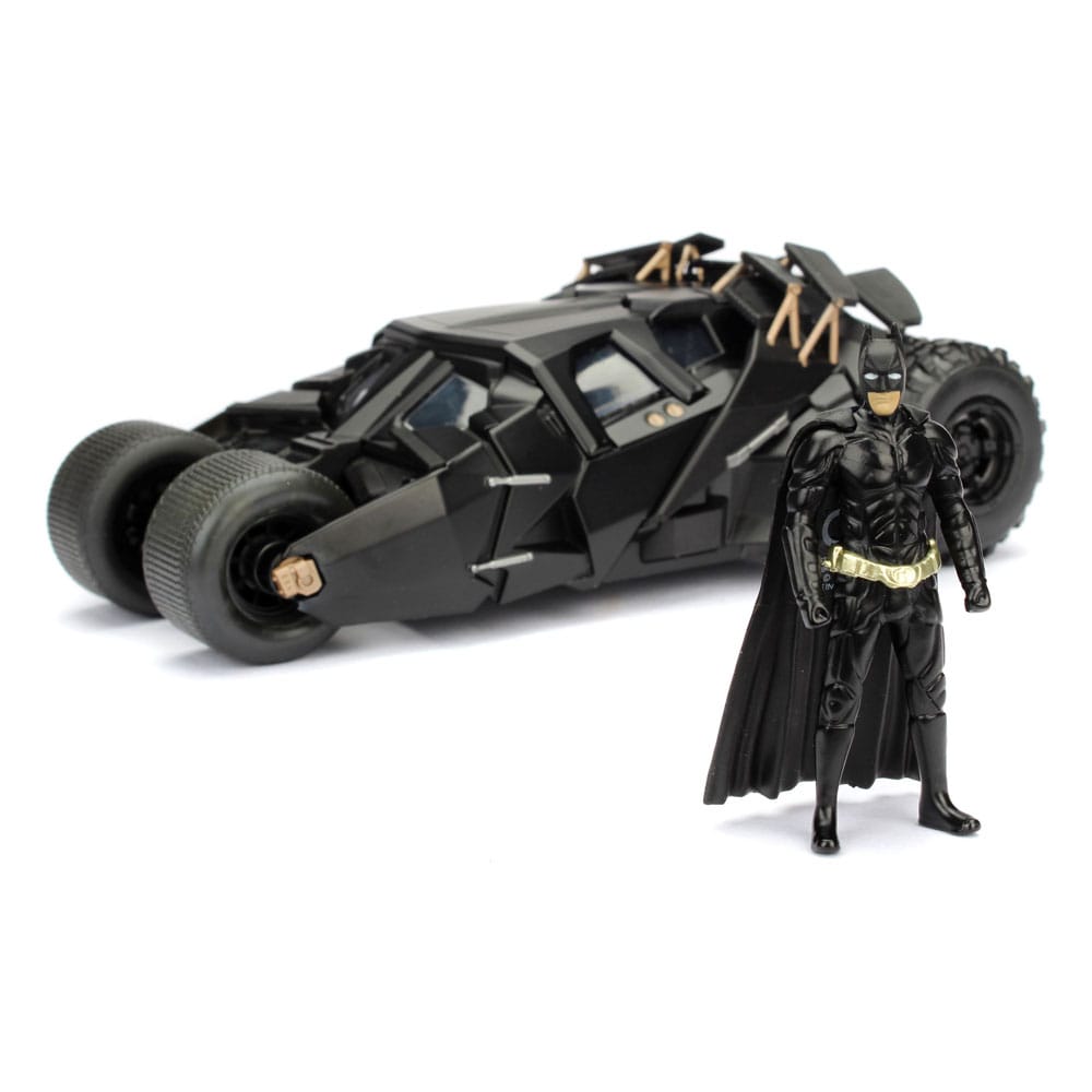 DC Comics Diecast Modell 1/24 Batman The Dark Knight Batmobile - Versand: 5-7 Tage nach Bestellung
