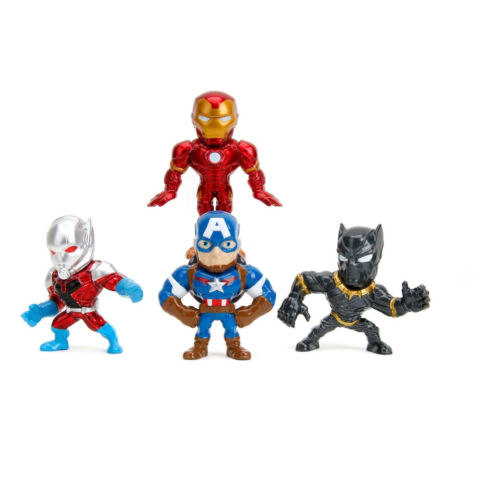 Avengers Nano Metalfigs Diecast Minifiguren 4-er Pack 6 cm - Versand: 5-7 Tage nach Bestellung