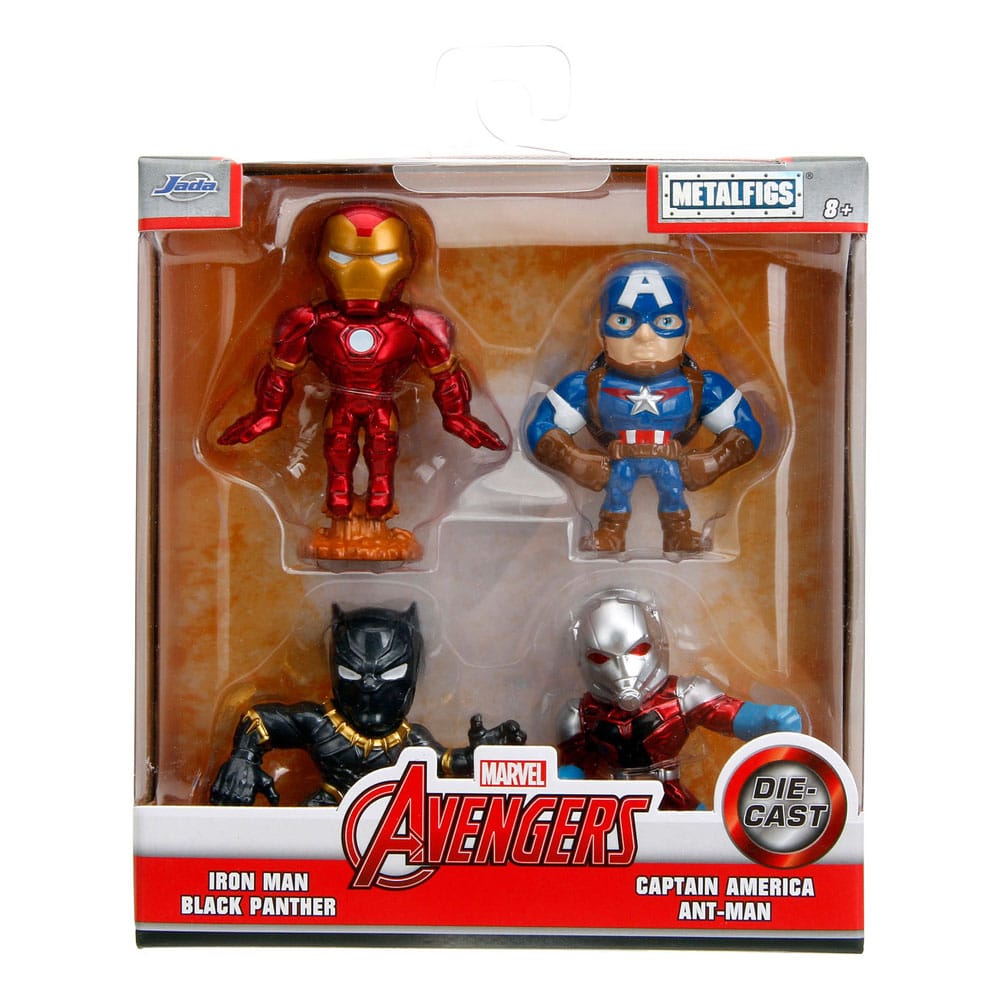 Avengers Nano Metalfigs Diecast Minifiguren 4-er Pack 6 cm - Versand: 5-7 Tage nach Bestellung