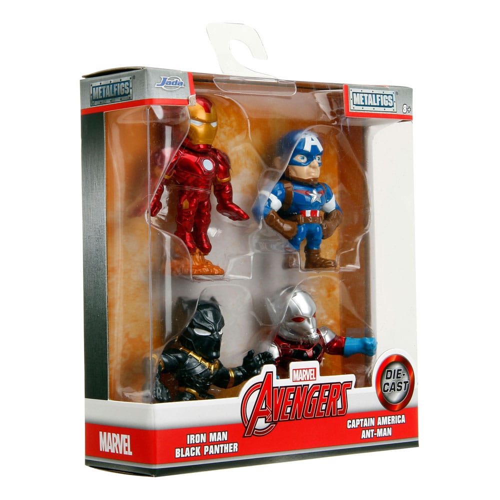 Avengers Nano Metalfigs Diecast Minifiguren 4-er Pack 6 cm - Versand: 5-7 Tage nach Bestellung