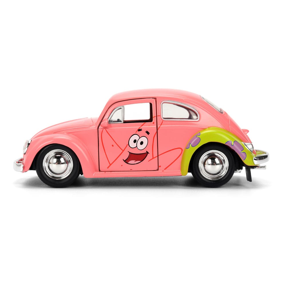 Spongebob Schwammkopf Diecast Modell 1/32 1959 VW Beetle Patrick - Versand: 5-7 Tage nach Bestellung