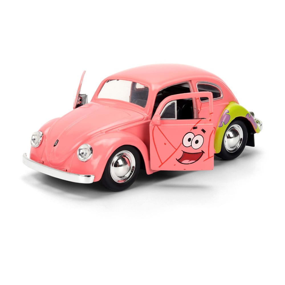 Spongebob Schwammkopf Diecast Modell 1/32 1959 VW Beetle Patrick - Versand: 5-7 Tage nach Bestellung