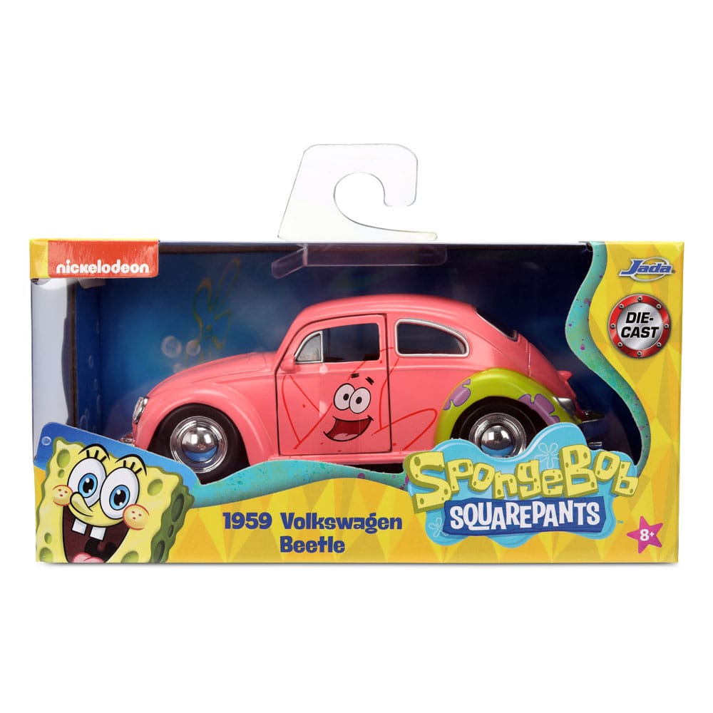 Spongebob Schwammkopf Diecast Modell 1/32 1959 VW Beetle Patrick - Versand: 5-7 Tage nach Bestellung